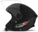 CAPACETE ABERTO NEW LIBERTY 3 SOLID PRETO FOSCO TAM. 60