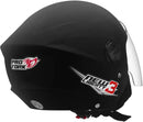 CAPACETE ABERTO NEW LIBERTY 3 SOLID PRETO FOSCO TAM. 60