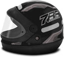 CAPACETE FECHADO NEW SPORT MOTO PRETO FOSCO - CINZA TAM. 58