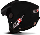 CAPACETE ABERTO NEW LIBERTY 3 SOLID PRETO TAM. 60 VIS. FUMÊ