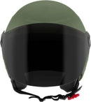 CAPACETE ABERTO NEW LIBERTY 3 ELITE FOSCO VERDE MILITAR TAM. 60 VIS. FUMÊ