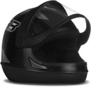 CAPACETE FECHADO NEW SPORT MOTO PRETO FOSCO - CINZA TAM. 58