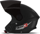 CAPACETE ABERTO NEW LIBERTY 3 SOLID PRETO TAM. 60 VIS. FUMÊ