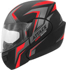 CAPACETE ESCAMOTEÁVEL ATTACK HSA VERMELHO TAM. 56