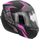 CAPACETE ESCAMOTEÁVEL ATTACK HSA VERMELHO TAM. 56