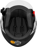 CAPACETE ABERTO NEW LIBERTY 3 PRO BRILHANTE PRETO – VERMELHO TAM. 60