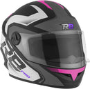 CAPACETE FECHADO R8 PRO FOSCO PRETO - VERMELHO TAM. 58