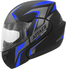 CAPACETE ESCAMOTEÁVEL ATTACK HSA VERMELHO TAM. 56