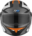 CAPACETE FECHADO R8 PRO BRILHANTE PRETO - VERDE TAM. 56