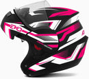 CAPACETE ESCAMOTEÁVEL ATTACK EVO FOSCO PRETO - ROSA TAM. 56