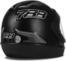 CAPACETE FECHADO NEW SPORT MOTO PRETO FOSCO - CINZA TAM. 58
