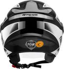 CAPACETE ABERTO NEW LIBERTY 3 PRO BRILHANTE PRETO – VERMELHO TAM. 60