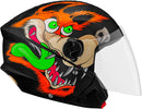 CAPACETE ABERTO NEW LIBERTY 3 COYOTE BRILHANTE PRETO TAM. 60