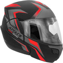 CAPACETE ESCAMOTEÁVEL ATTACK HSA VERMELHO TAM. 56