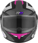 CAPACETE FECHADO R8 PRO FOSCO PRETO - VERMELHO TAM. 58