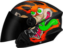CAPACETE ABERTO NEW LIBERTY 3 COYOTE BRILHANTE PRETO TAM. 60