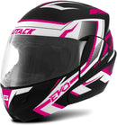 CAPACETE ESCAMOTEÁVEL ATTACK EVO FOSCO PRETO - ROSA TAM. 56