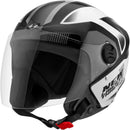 CAPACETE ABERTO NEW LIBERTY 3 PRO BRILHANTE PRETO – VERMELHO TAM. 60