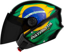 CAPACETE NEW LIBERTY THREE PATRIOTA 60 BRANCO/VERDE, MODELO: CAP-877BCVD