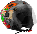 CAPACETE ABERTO NEW LIBERTY 3 COYOTE BRILHANTE PRETO TAM. 60