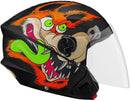 CAPACETE ABERTO NEW LIBERTY 3 COYOTE BRILHANTE PRETO TAM. 60