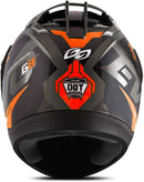 CAPACETE FECHADO EVOLUTION 788 G8 EVO FOSCO GRAFITE - LARANJA TAM. 60
