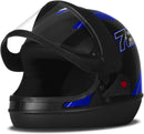 CAPACETE FECHADO NEW SPORT MOTO PRETO FOSCO - CINZA TAM. 58