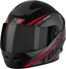 CAPACETE FECHADO R8 VERMELHO TAM. 58 VIS. FUMÊ