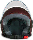 CAPACETE ABERTO NEW LIBERTY 3 ELITE FOSCO VERMELHO TAM. 56