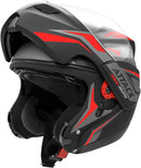 CAPACETE ESCAMOTEÁVEL ATTACK HSA VERMELHO TAM. 56