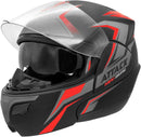 CAPACETE ESCAMOTEÁVEL ATTACK HSA VERMELHO TAM. 56