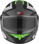 CAPACETE FECHADO R8 PRO FOSCO PRETO - VERMELHO TAM. 58