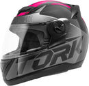 CAPACETE EVOLUTION G7, PRETO/ROSA, TAM. 58