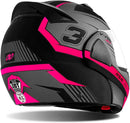 CAPACETE ESCAMOTEÁVEL V-PRO JET 3 ROSA TAM. 58