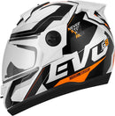 CAPACETE FECHADO EVOLUTION 788 G8 EVO FOSCO GRAFITE - LARANJA TAM. 60