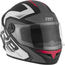 CAPACETE FECHADO R8 PRO FOSCO PRETO - VERMELHO TAM. 58