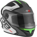 CAPACETE FECHADO R8 PRO FOSCO PRETO - VERMELHO TAM. 58