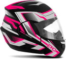 CAPACETE ESCAMOTEÁVEL ATTACK EVO FOSCO PRETO - ROSA TAM. 56