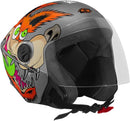 CAPACETE ABERTO NEW LIBERTY 3 COYOTE BRILHANTE PRETO TAM. 60