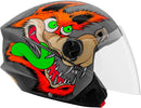 CAPACETE ABERTO NEW LIBERTY 3 COYOTE BRILHANTE PRETO TAM. 60
