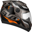CAPACETE FECHADO EVOLUTION 788 G8 EVO FOSCO GRAFITE - LARANJA TAM. 60