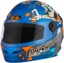 CAPACETE INFANTIL LIBERTY FOUR KIDS PAINT 54, COR: AZUL FOSCO