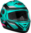 CAPACETE FECHADO EVOLUTION 788 G8 EVO FOSCO VERDE TURQUESA - PINK TAM. 60