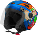 CAPACETE ABERTO NEW LIBERTY 3 COYOTE BRILHANTE PRETO TAM. 60
