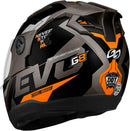 CAPACETE FECHADO EVOLUTION 788 G8 EVO FOSCO GRAFITE - LARANJA TAM. 60