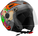 CAPACETE ABERTO NEW LIBERTY 3 COYOTE BRILHANTE PRETO TAM. 60