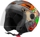 CAPACETE ABERTO NEW LIBERTY 3 COYOTE BRILHANTE PRETO TAM. 60