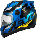 CAPACETE FECHADO EVOLUTION 788 G8 EVO FOSCO GRAFITE - LARANJA TAM. 60