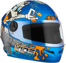 CAPACETE INFANTIL LIBERTY FOUR KIDS PAINT 54, COR: AZUL FOSCO